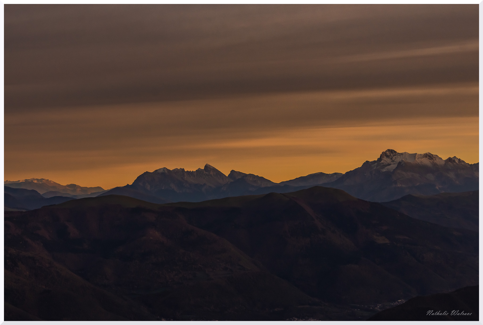 paysage de coucher de soleil